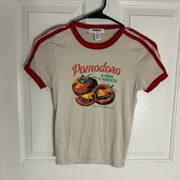 RSQ Girls Pomodoro T Shirt,  Stretchy, Size Small (0284) - Picture 3 of 6